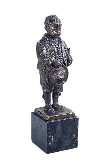 Bambino con libro e cappello di Vincenzo Bentivegna, primo '900