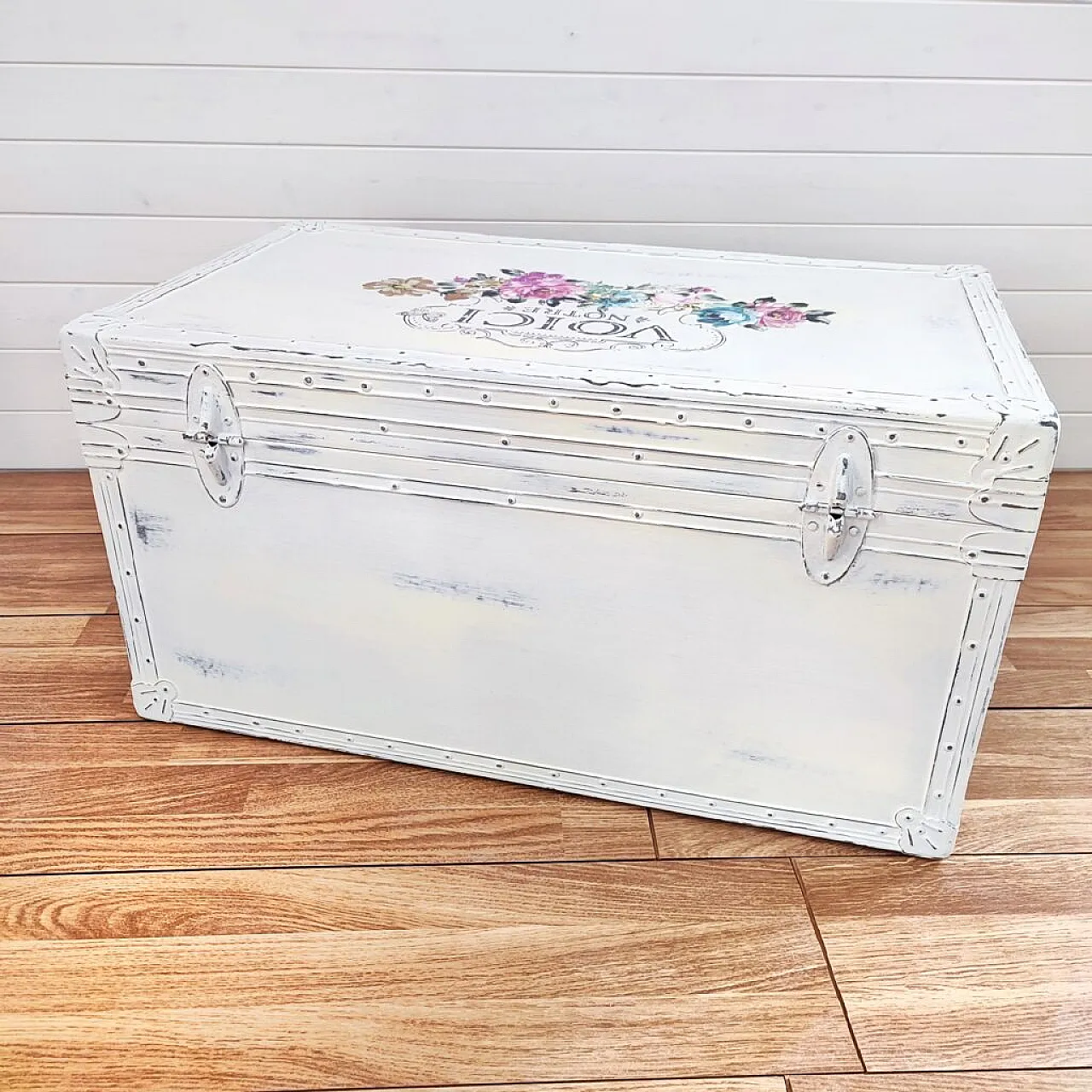 Sunset chest in pressed cardboard and wood, 1970s 5