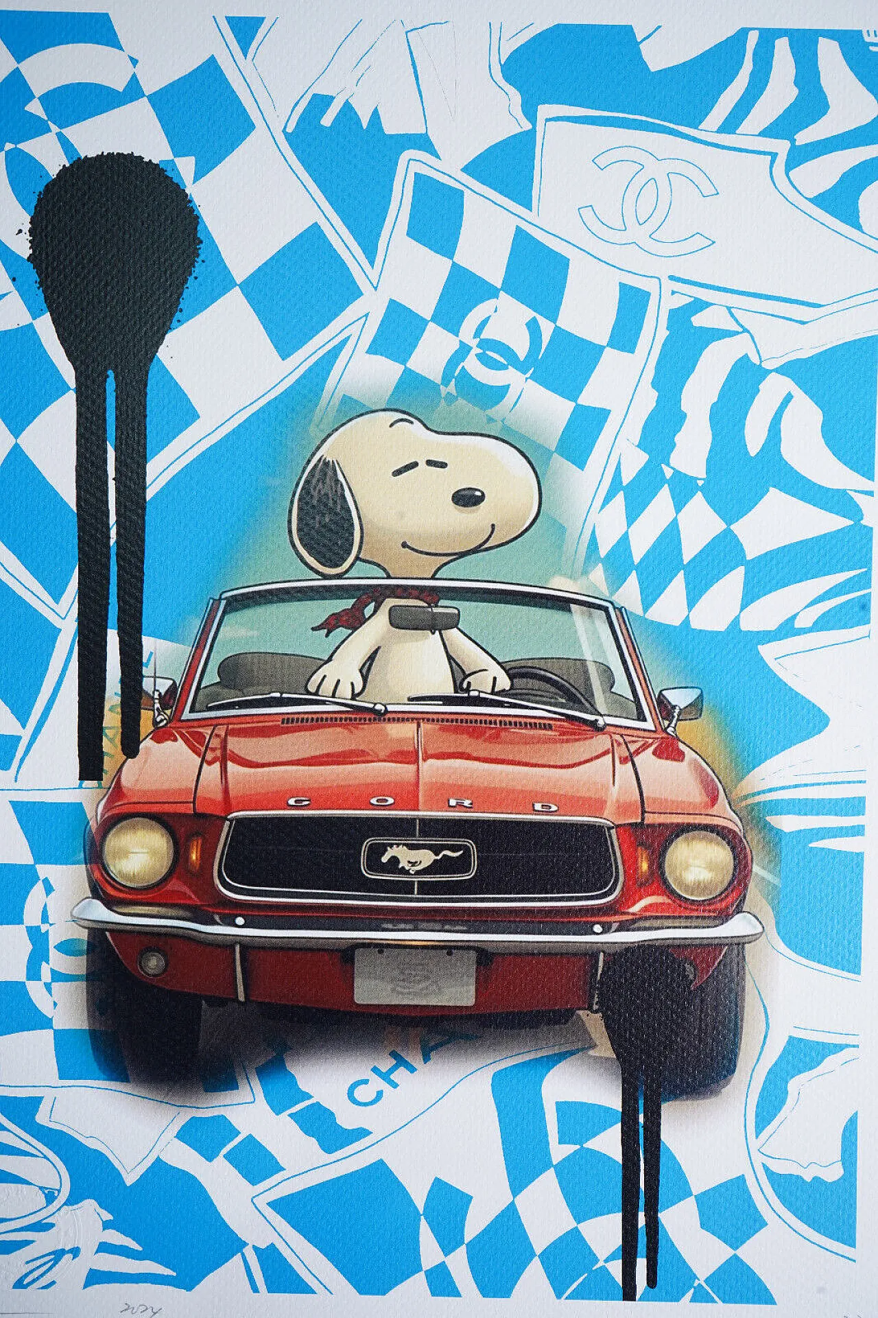 Death NYC, lithograph, 2000s 1