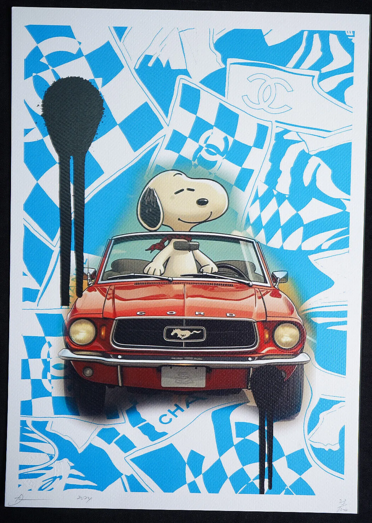 Death NYC, lithograph, 2000s 2