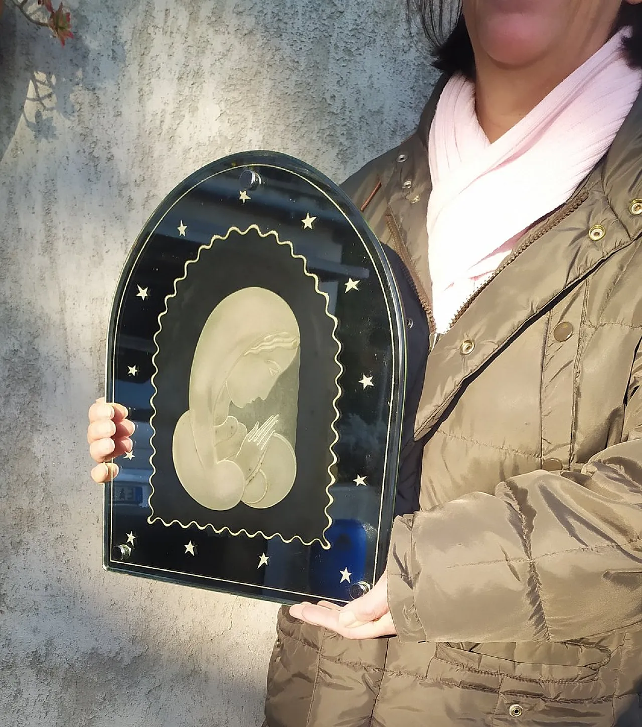 Specchio con Madonna di Gio Ponti per Fontana Arte, anni '40 1