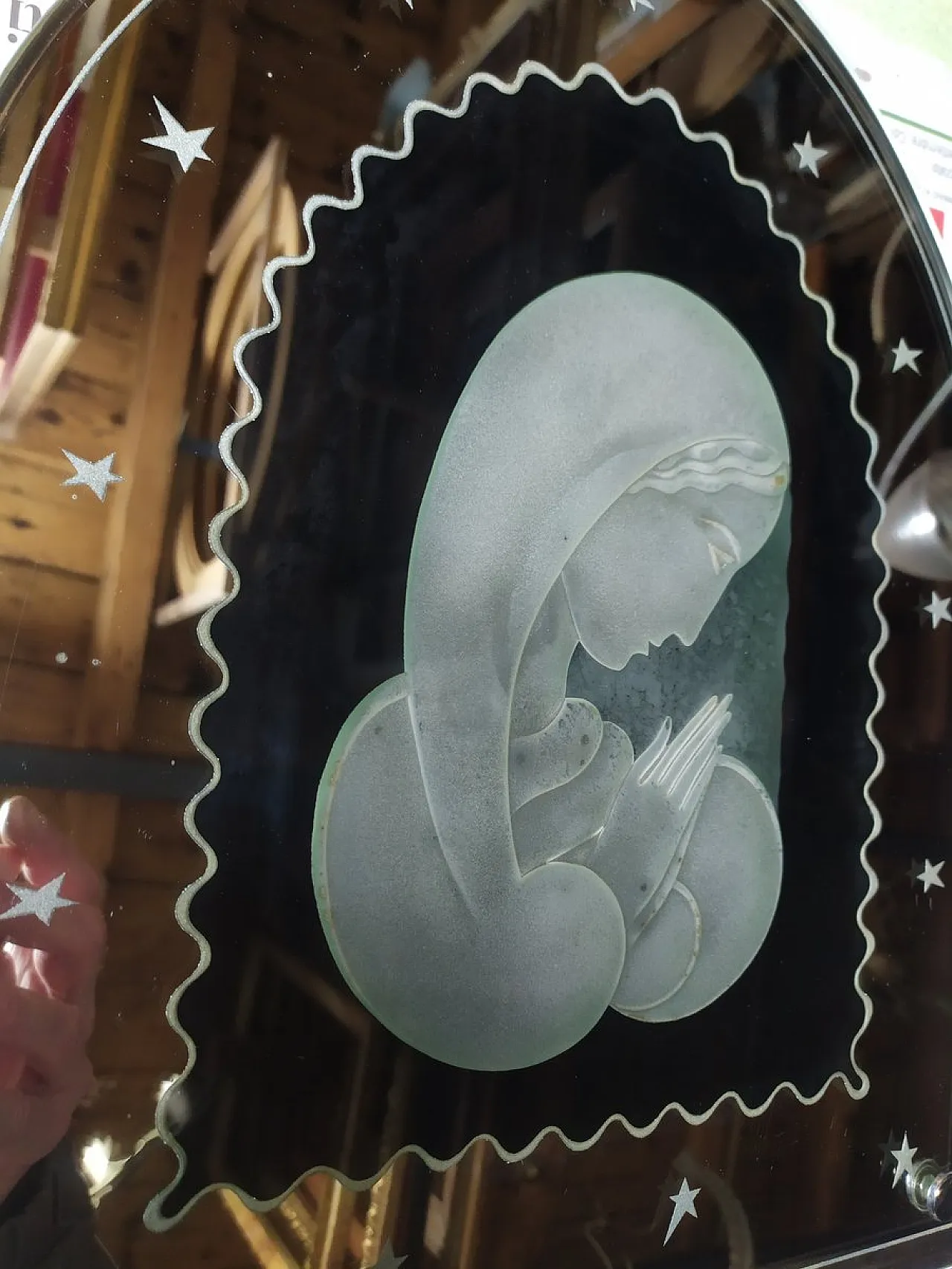 Specchio con Madonna di Gio Ponti per Fontana Arte, anni '40 4