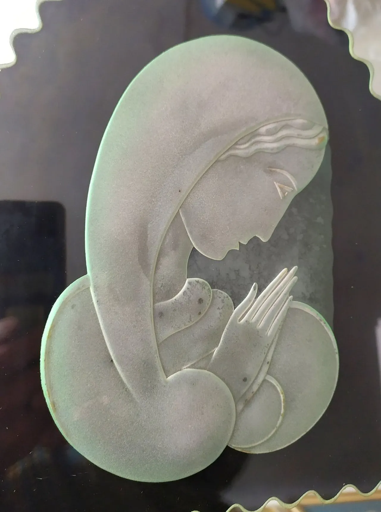 Specchio con Madonna di Gio Ponti per Fontana Arte, anni '40 5
