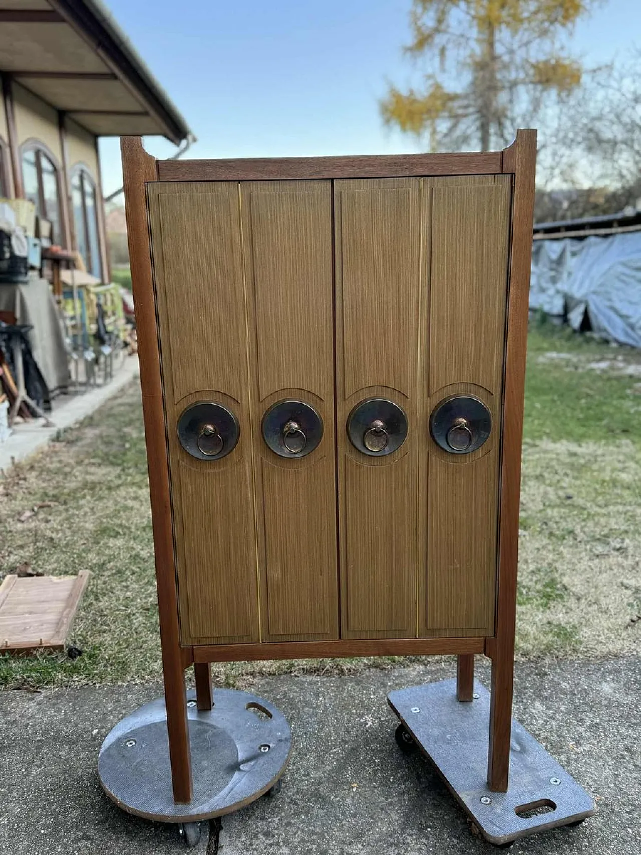 Mobile bar Mid-Century modern di Sandor Bedecs, anni '70 1