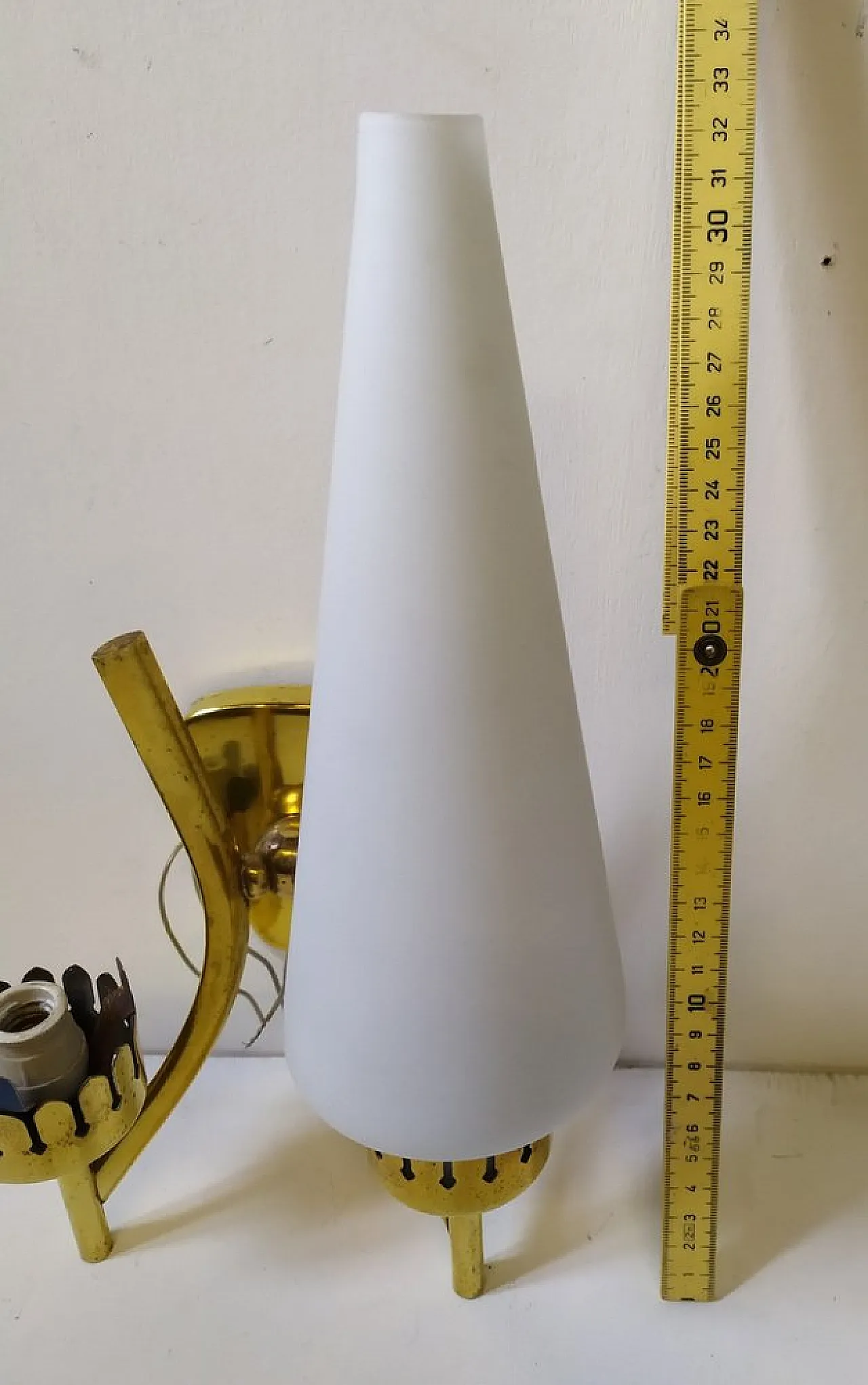 Coppie di applique di Angelo Lelli per Arredoluce, anni '50 7