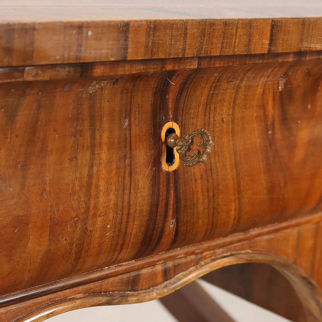 Tavolo da lavoro in noce, metà '800 9