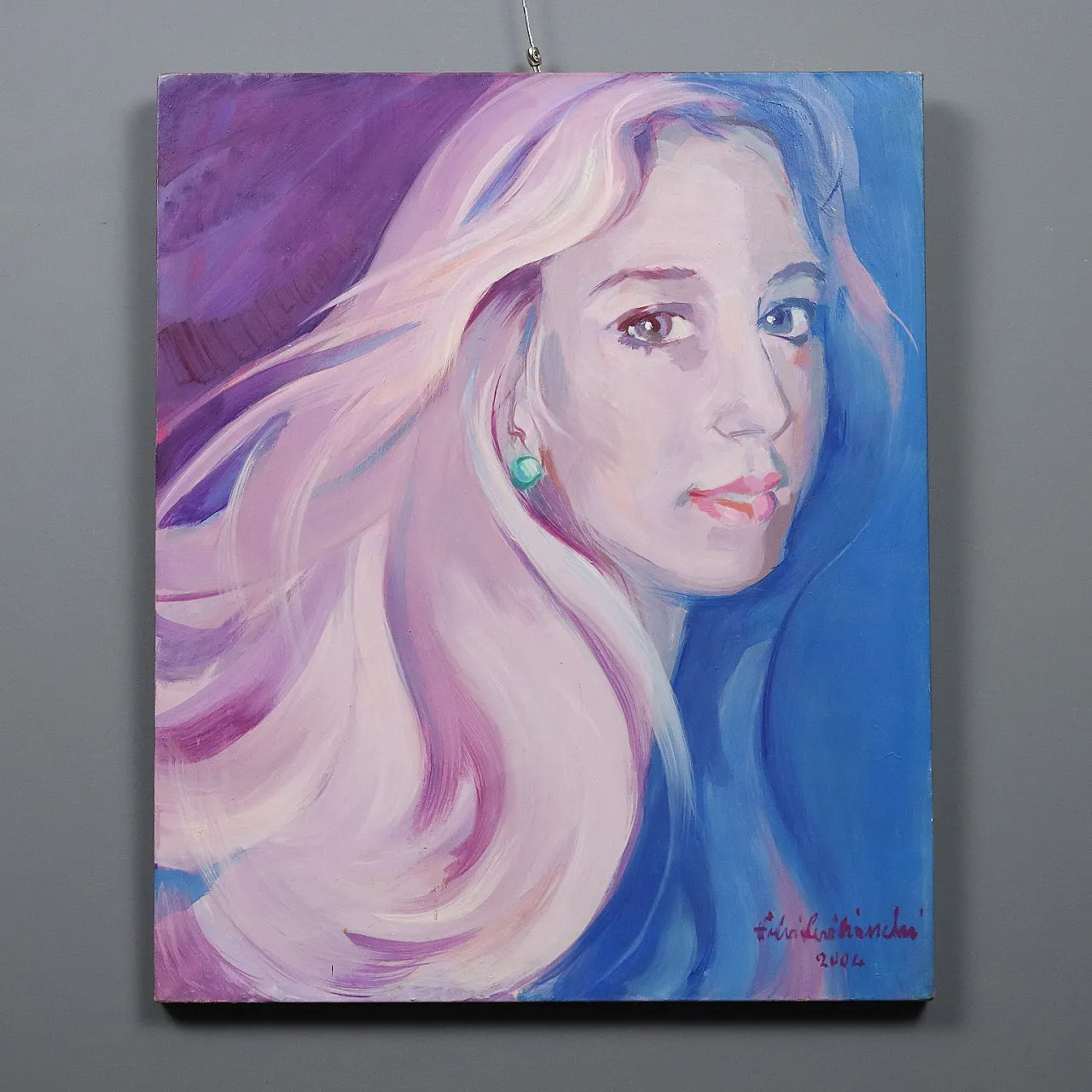 Fulvia Levi-Bianchi, olio su tela, anni '60 1