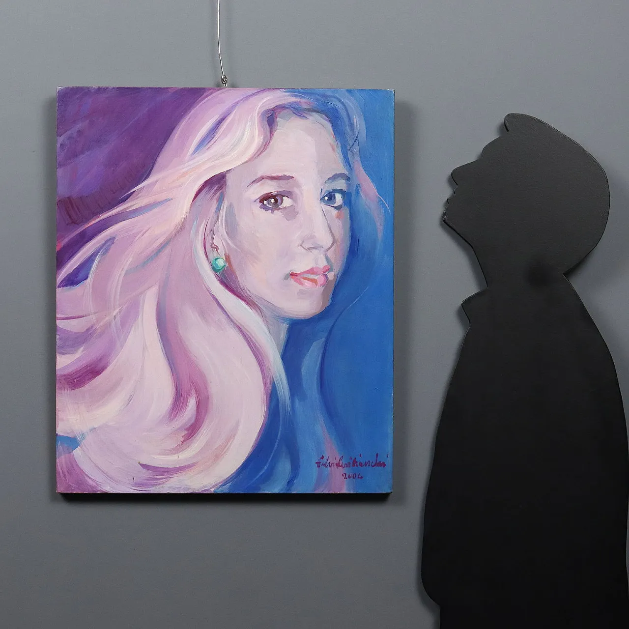 Fulvia Levi-Bianchi, olio su tela, anni '60 2