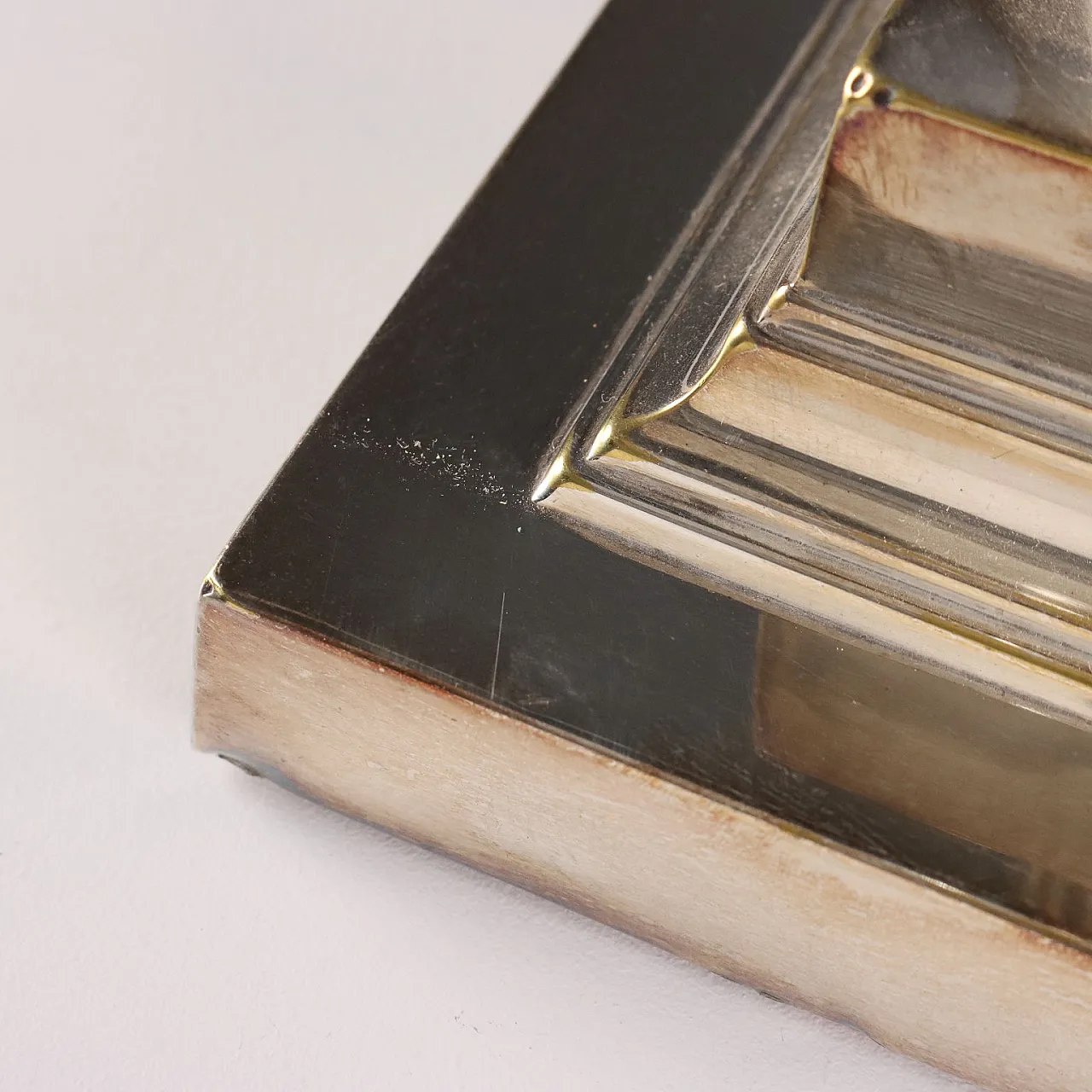 3 Lampade da tavolo in metallo argentato, '900 9