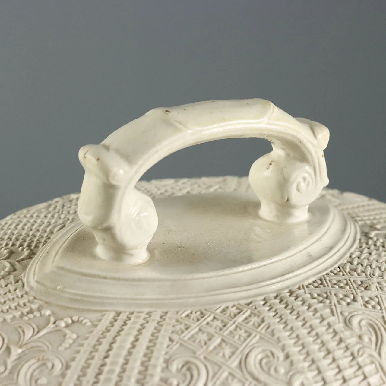 Zuppiera e piatto ovale in terracotta, '700 5