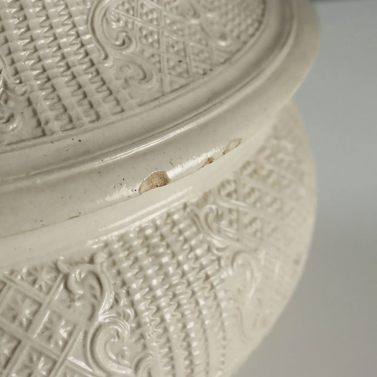 Zuppiera e piatto ovale in terracotta, '700 8