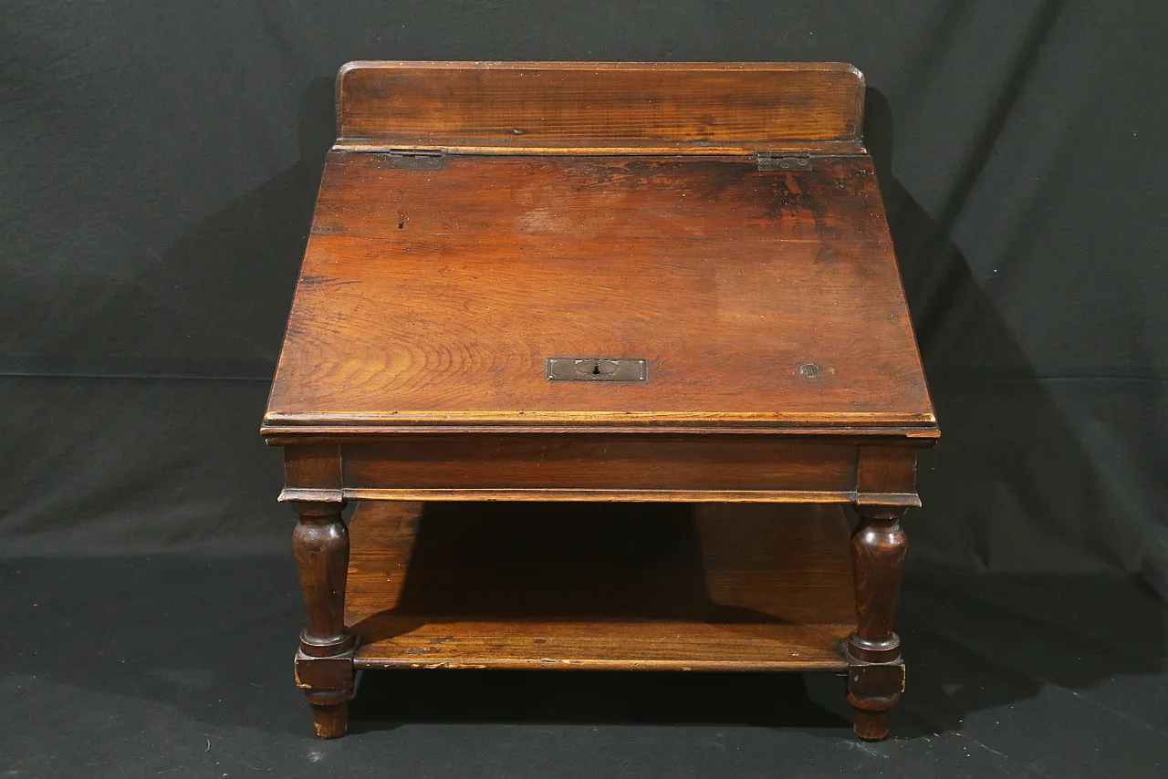 Wooden raised table lectern, late 19th century 1