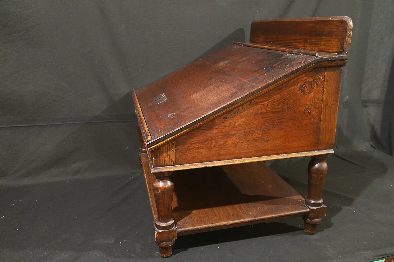 Wooden raised table lectern, late 19th century 12