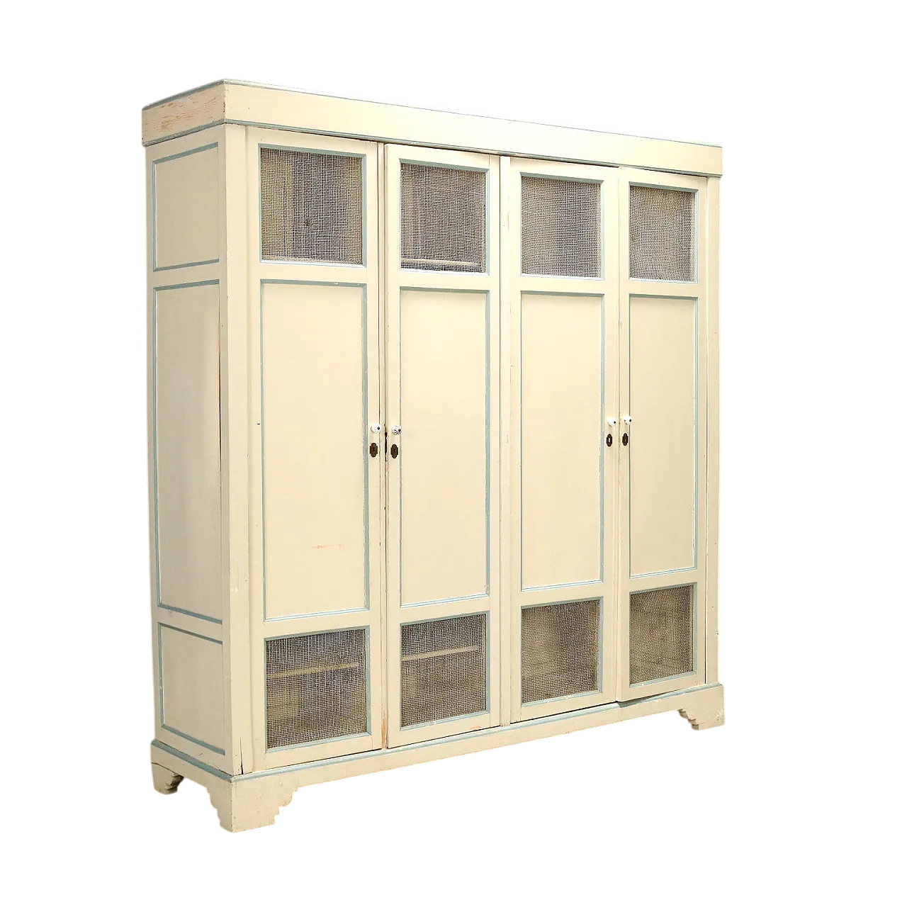 Mobile dispensa in abete laccato, primo '900 11