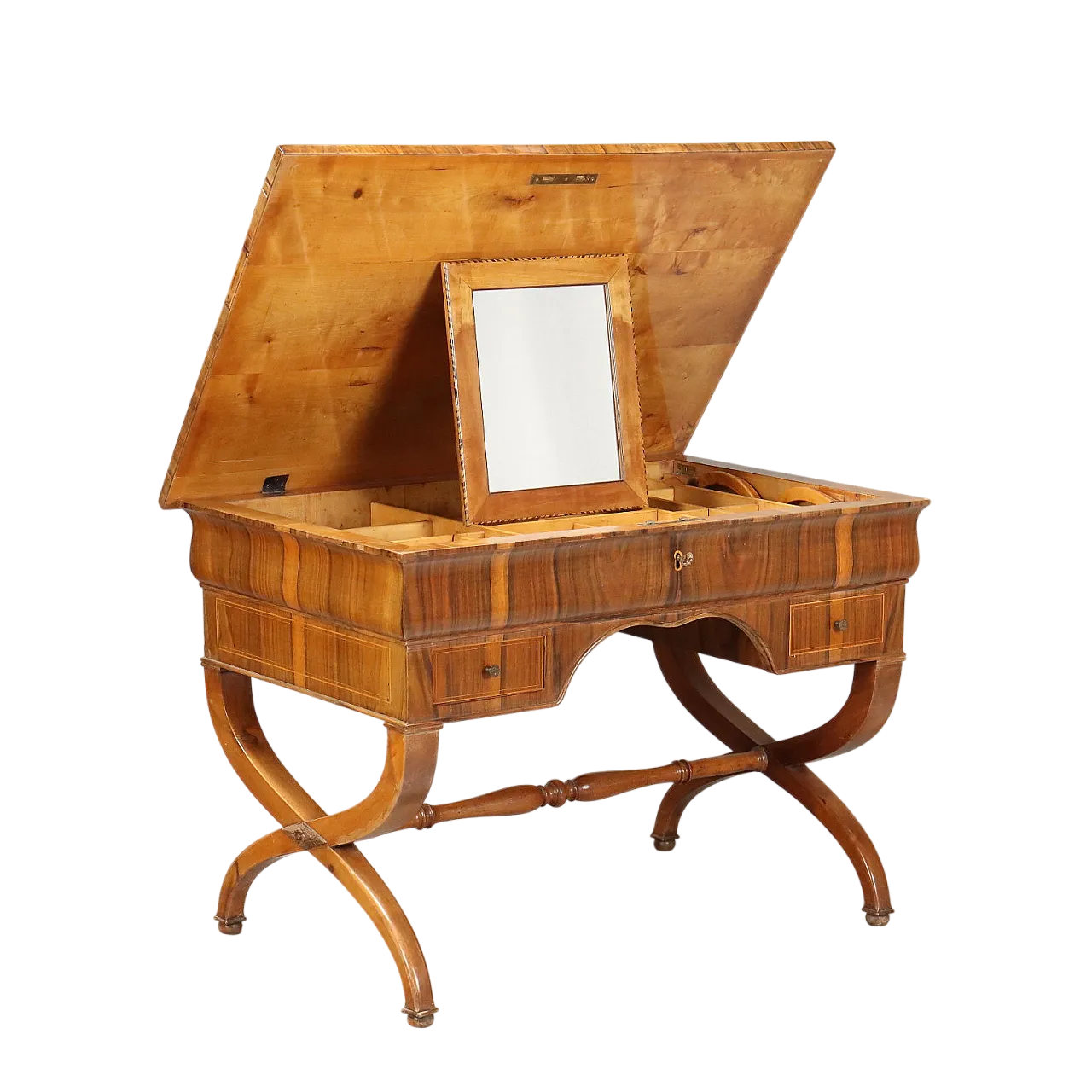 Tavolo da lavoro in noce, metà '800 11