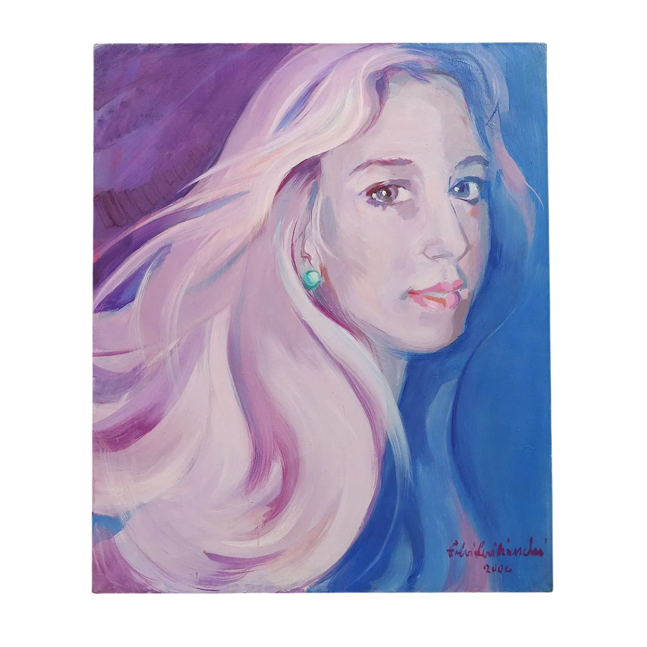 Fulvia Levi-Bianchi, olio su tela, anni '60 10