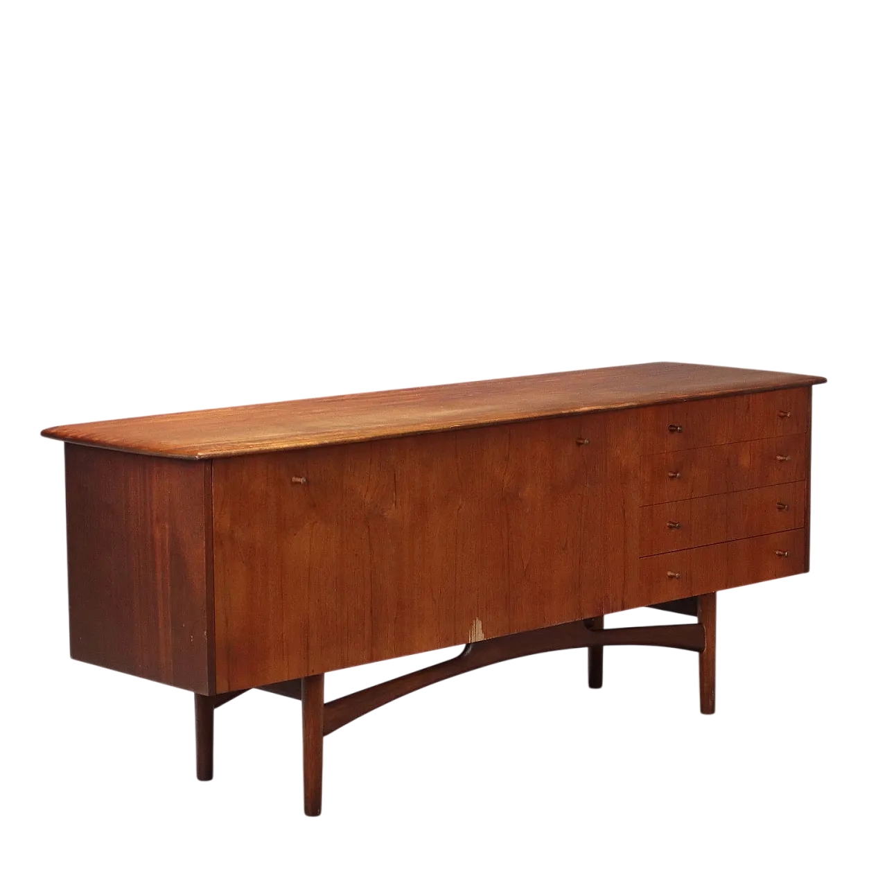 Credenza impiallacciata in teak, '900 11