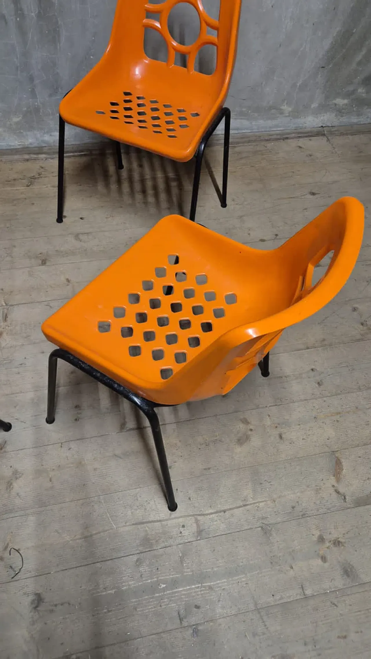 4 Sedie da giardino dell'era spaziale, anni '70 2