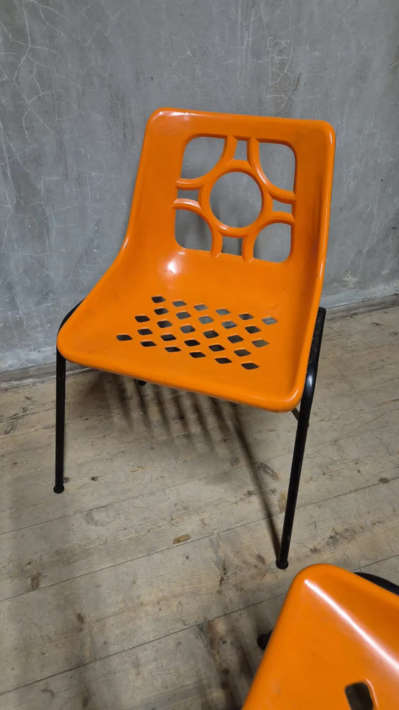 4 Sedie da giardino dell'era spaziale, anni '70 3