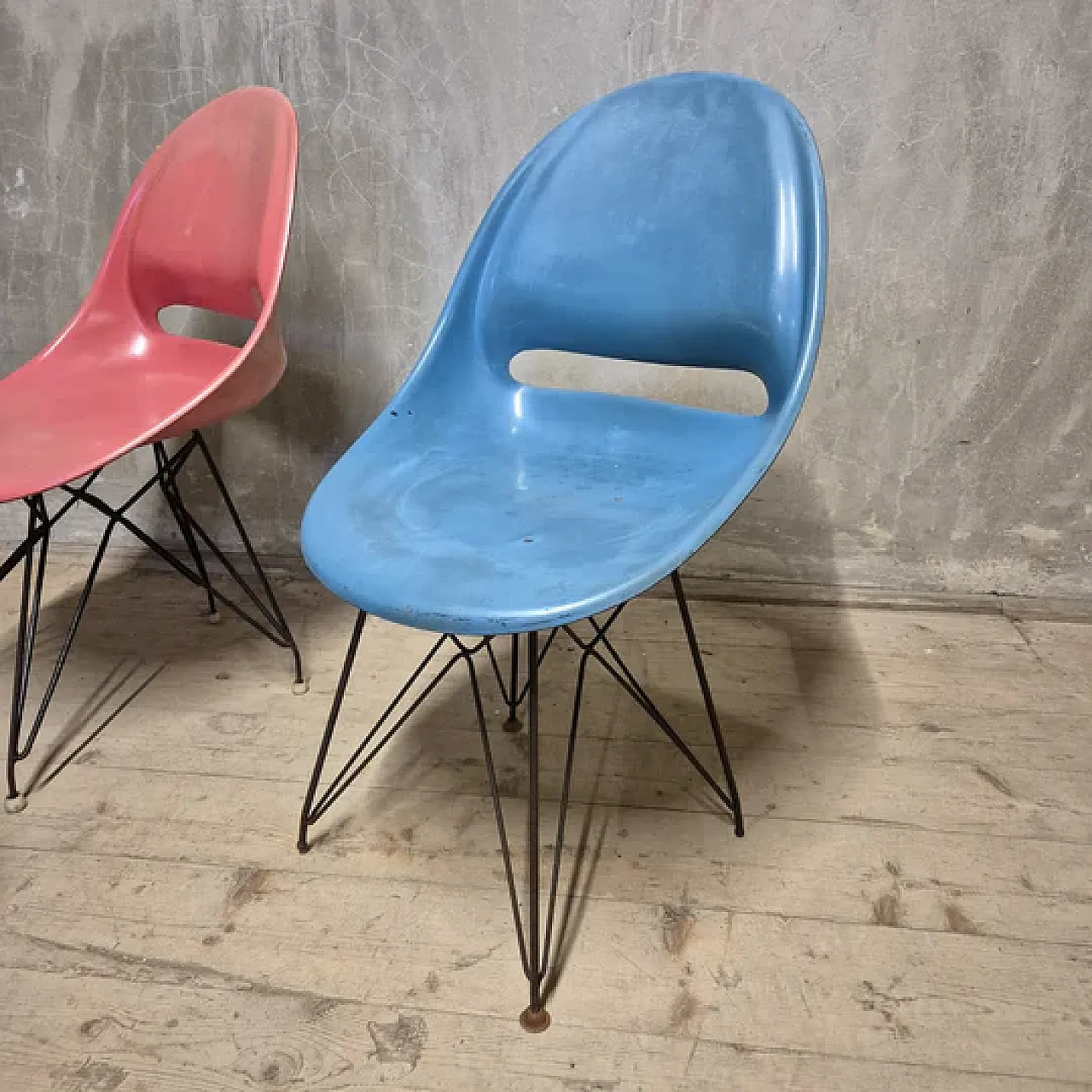 4 sedie Navratil di Vertex, anni '60 6