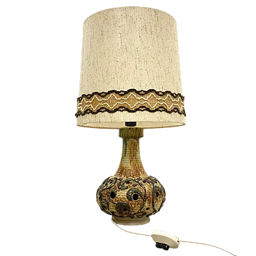 Lampada da tavolo in ceramica retrò, Studio Design, anni '70