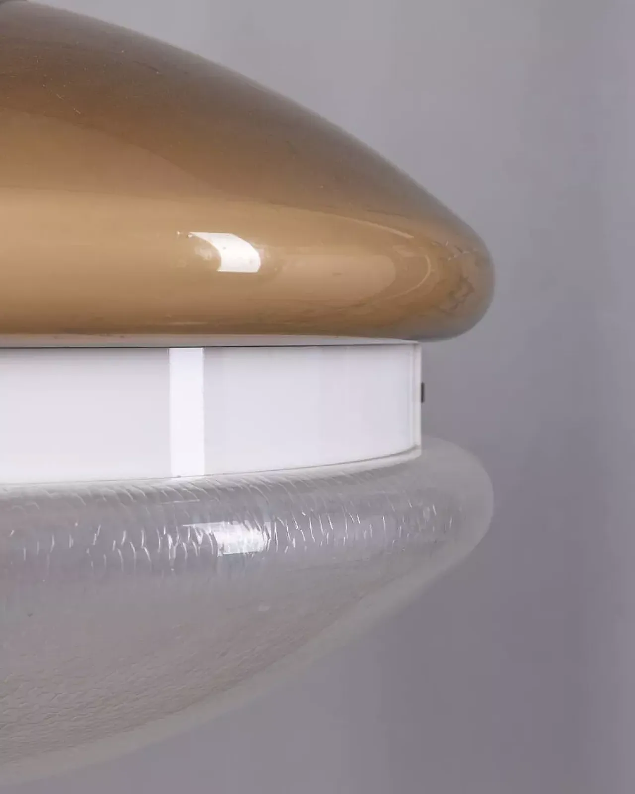 Lampadario in plexiglass Tortora, anni '70 6