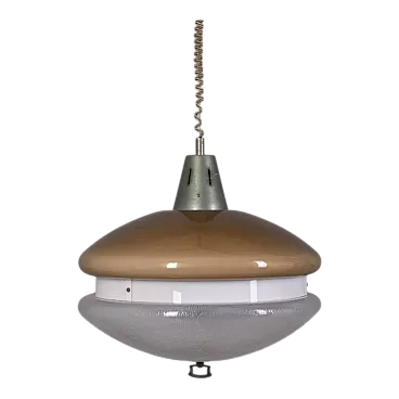 Lampadario in plexiglass Tortora, anni '70