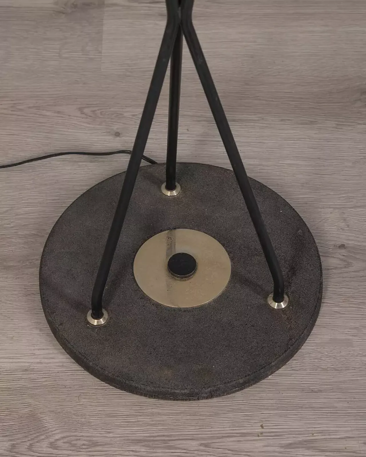 Three-light glass floor lamp, 1960s 2