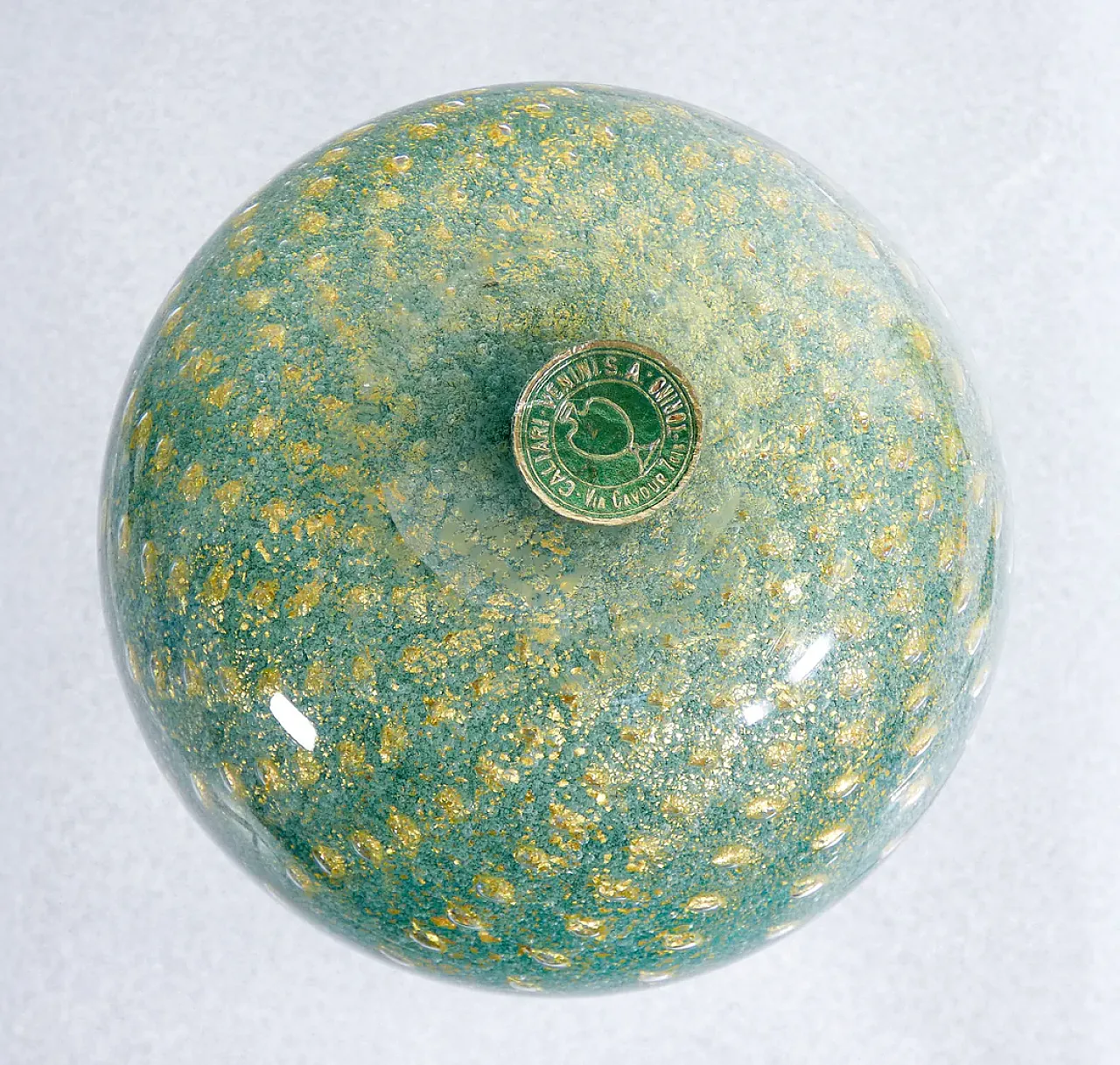 Vaso in vetro soffiato bullicante di Carlo Scarpa per Venini, anni '30 5