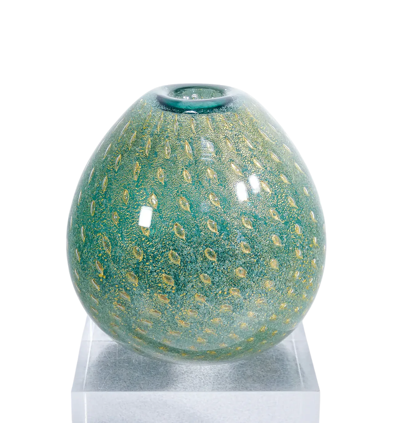 Vaso in vetro soffiato bullicante di Carlo Scarpa per Venini, anni '30 7