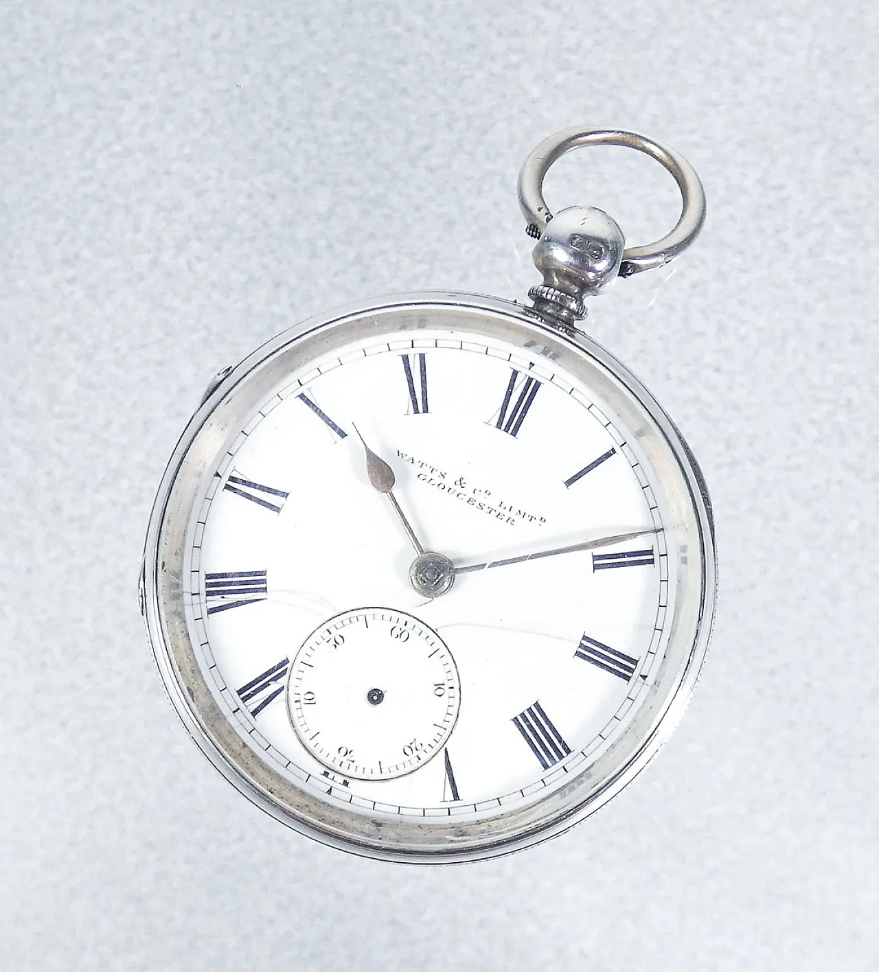 Sterling Silver Pocket Watch, WATTS & Co, 19th century 2