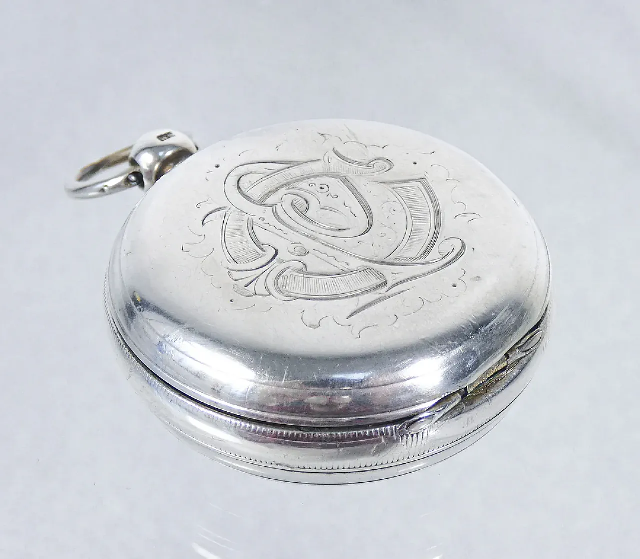 Sterling Silver Pocket Watch, WATTS & Co, 19th century 9