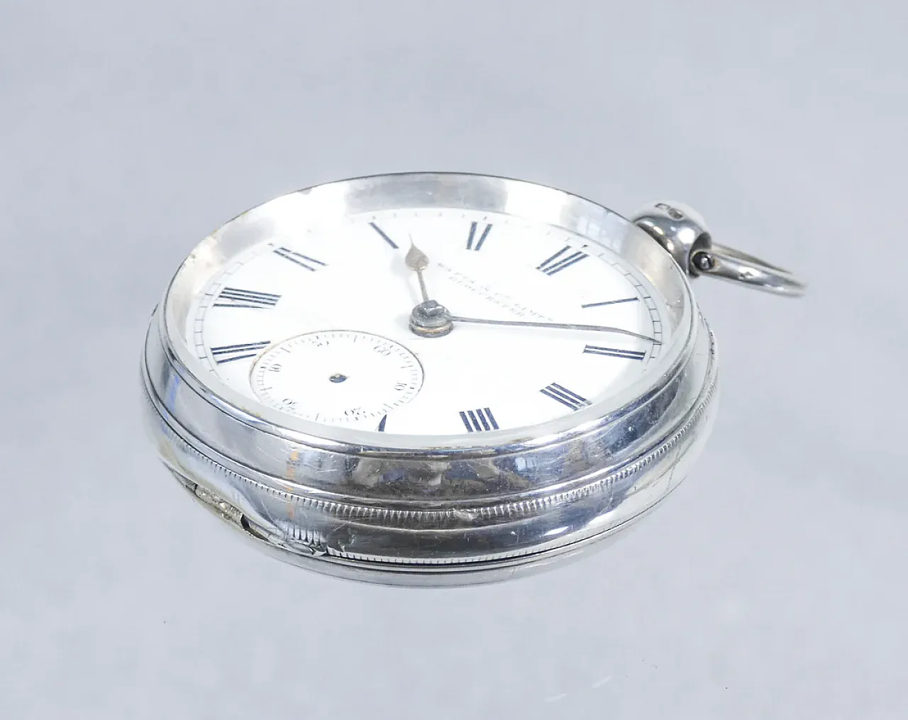 Sterling Silver Pocket Watch, WATTS & Co, 19th century 12