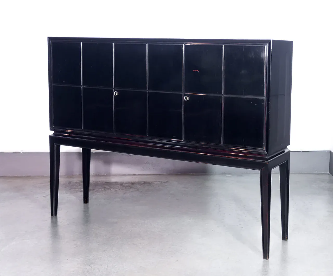 Credenza in legno laccato di Paolo Buffa, metà '900 4
