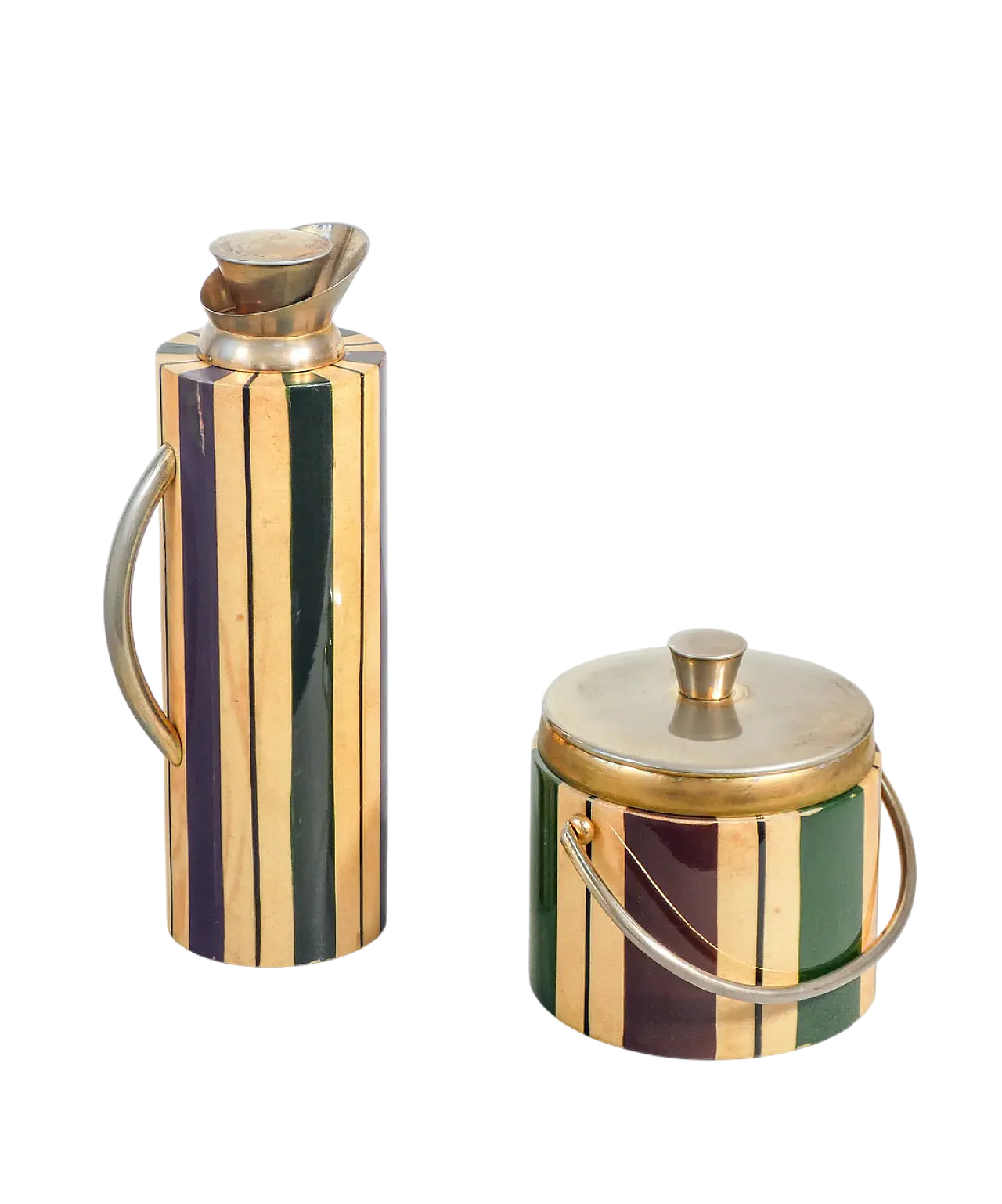 Caraffa termica e secchiello porta ghiaccio di Aldo Tura, metà '900 19