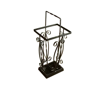 Portaombrelli in ferro battuto fatto a mano, anni '70