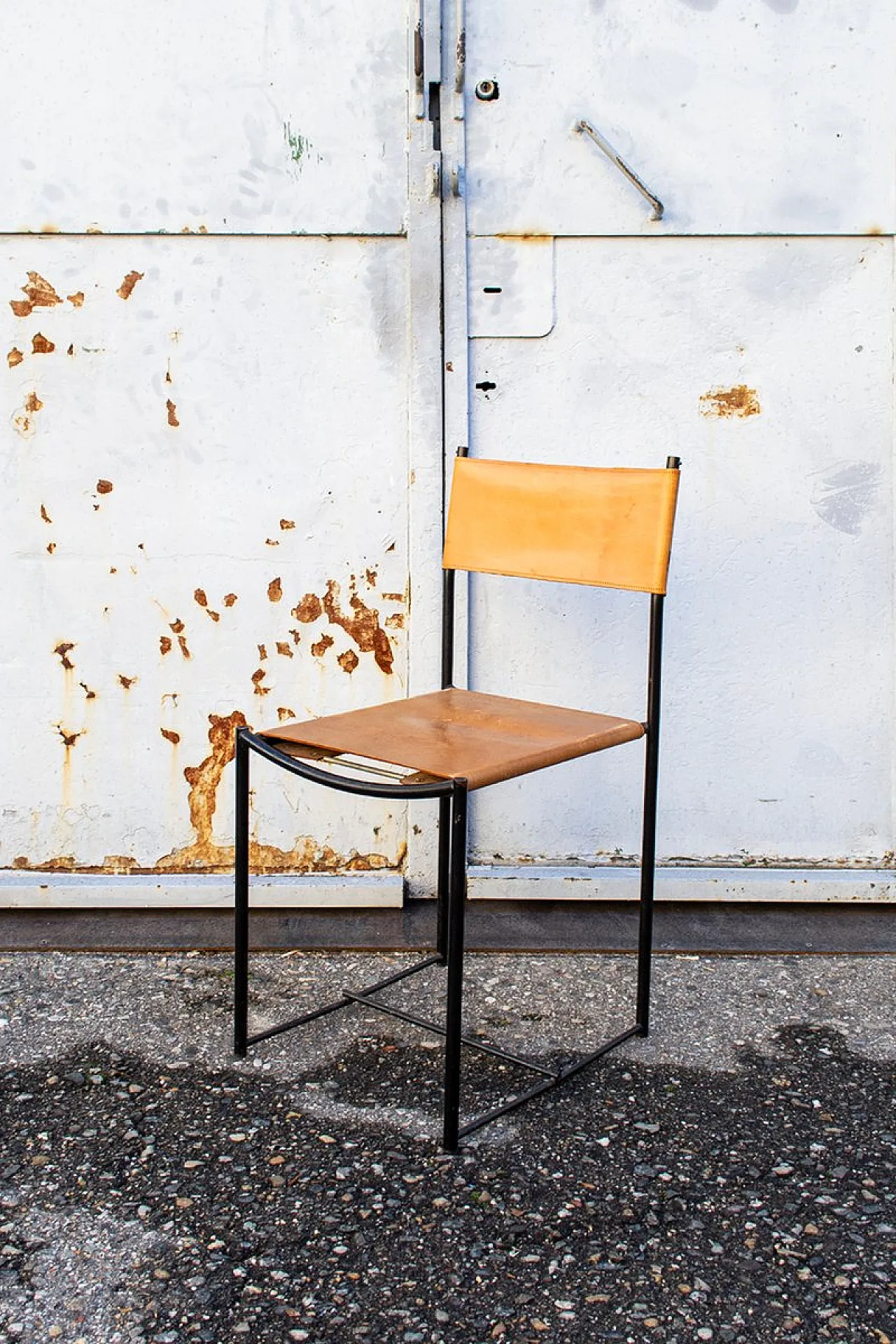 Sedie spaghetti con sedili in pelle di Giandomenico Belotti per Alias, Italia, 1979, set di 6 2