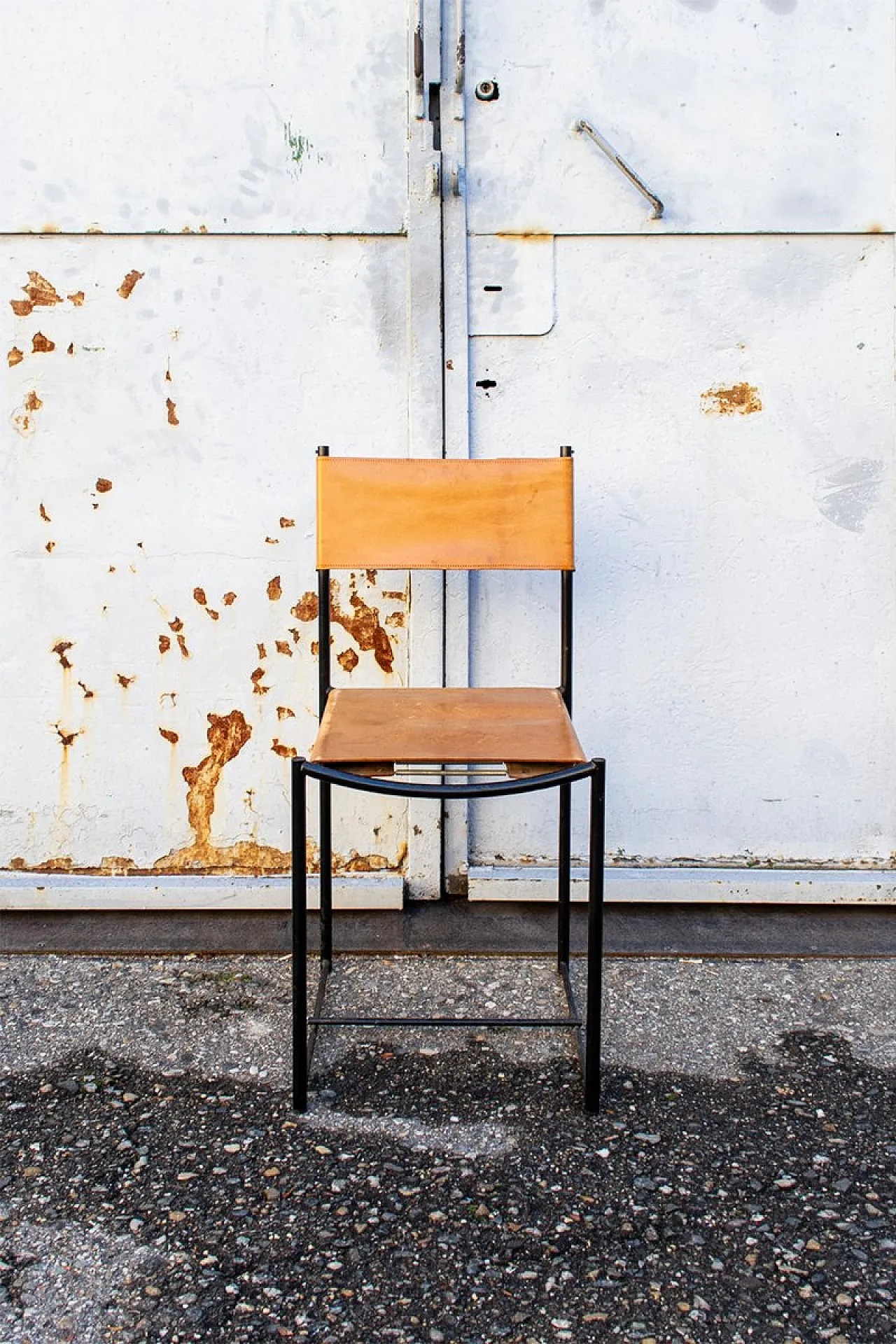 Sedie spaghetti con sedili in pelle di Giandomenico Belotti per Alias, Italia, 1979, set di 6 3