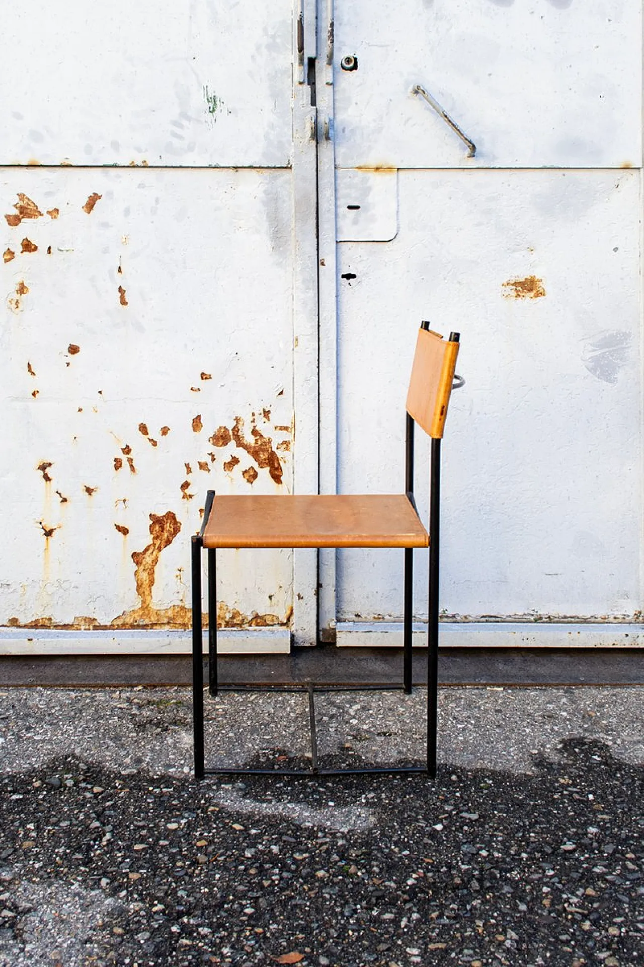 Sedie spaghetti con sedili in pelle di Giandomenico Belotti per Alias, Italia, 1979, set di 6 4