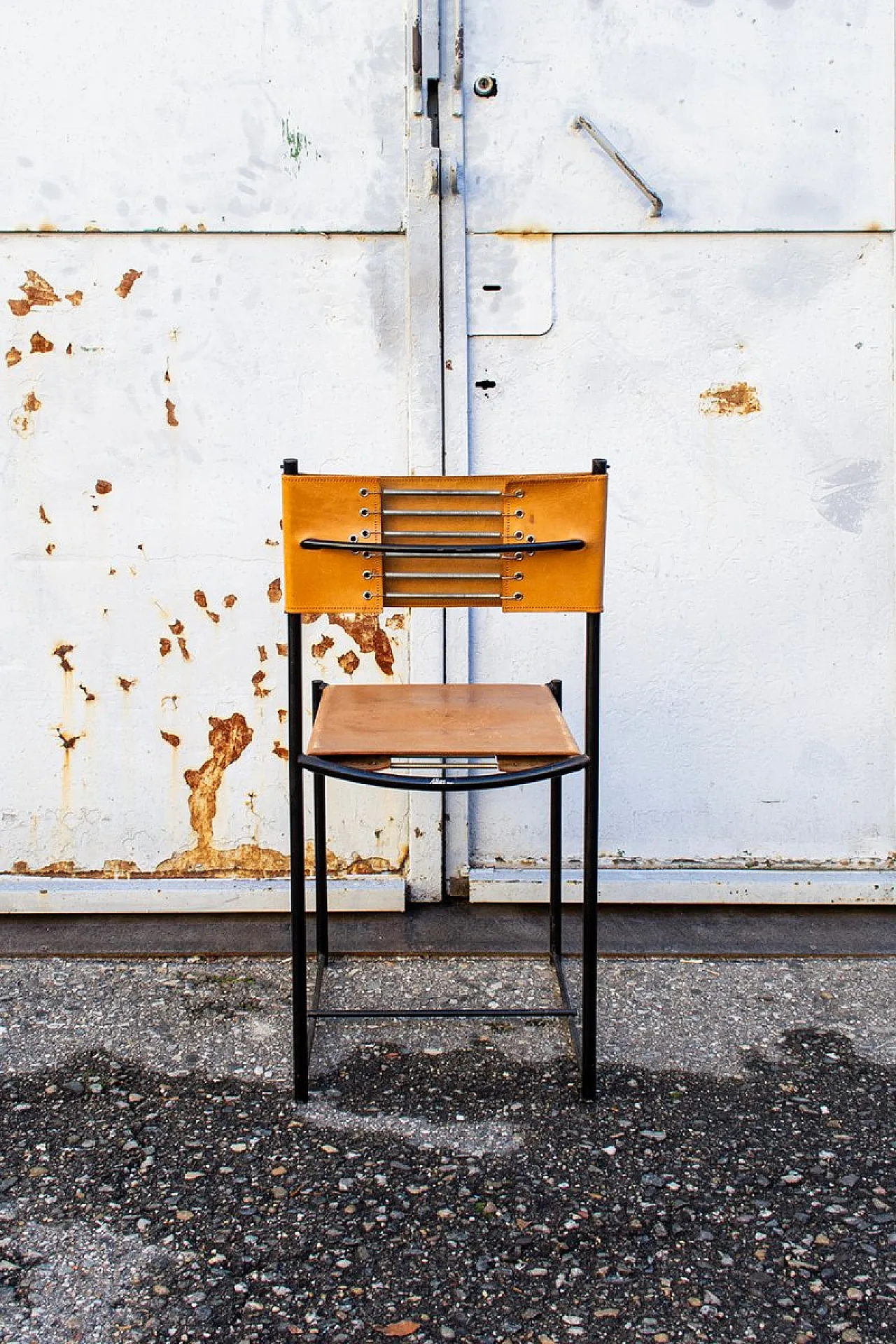 Sedie spaghetti con sedili in pelle di Giandomenico Belotti per Alias, Italia, 1979, set di 6 5