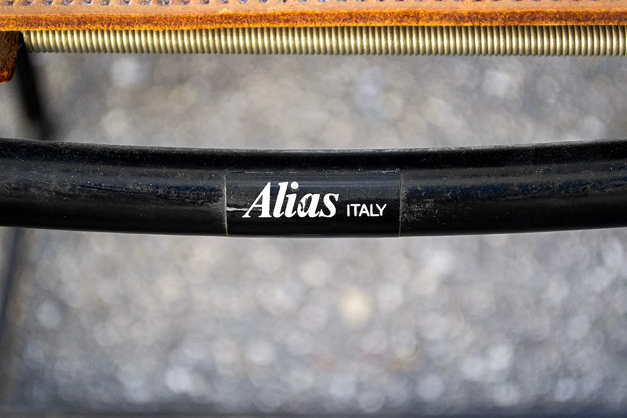 Sedie spaghetti con sedili in pelle di Giandomenico Belotti per Alias, Italia, 1979, set di 6 6