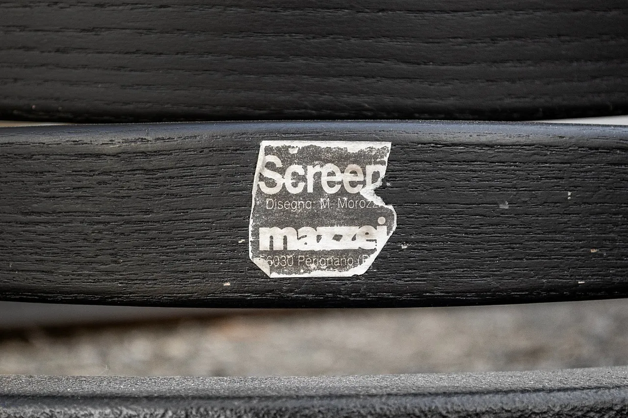 Coppia di paraventi neri di Massimo Morozzi per Mazzei, anni '80 7