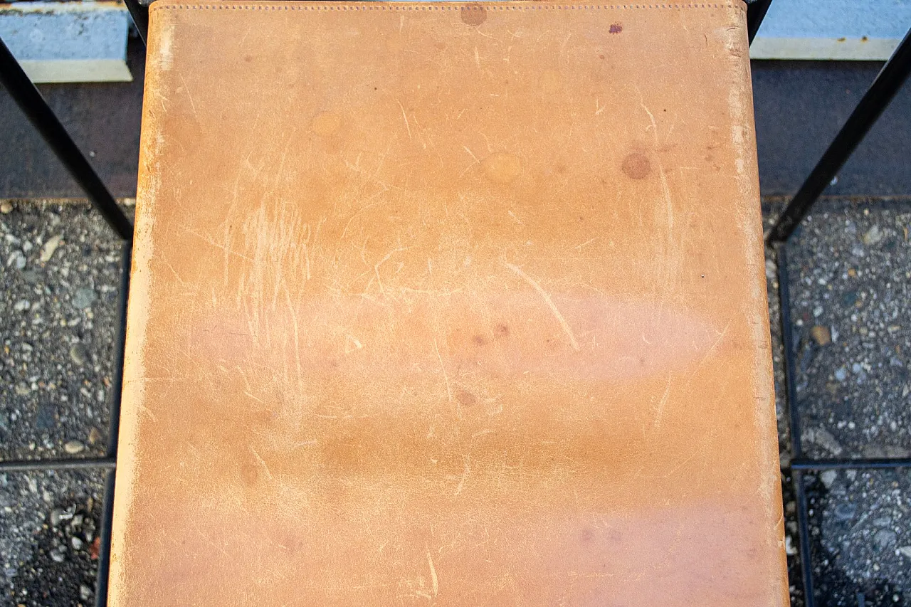 Sedie spaghetti con sedili in pelle di Giandomenico Belotti per Alias, Italia, 1979, set di 6 7