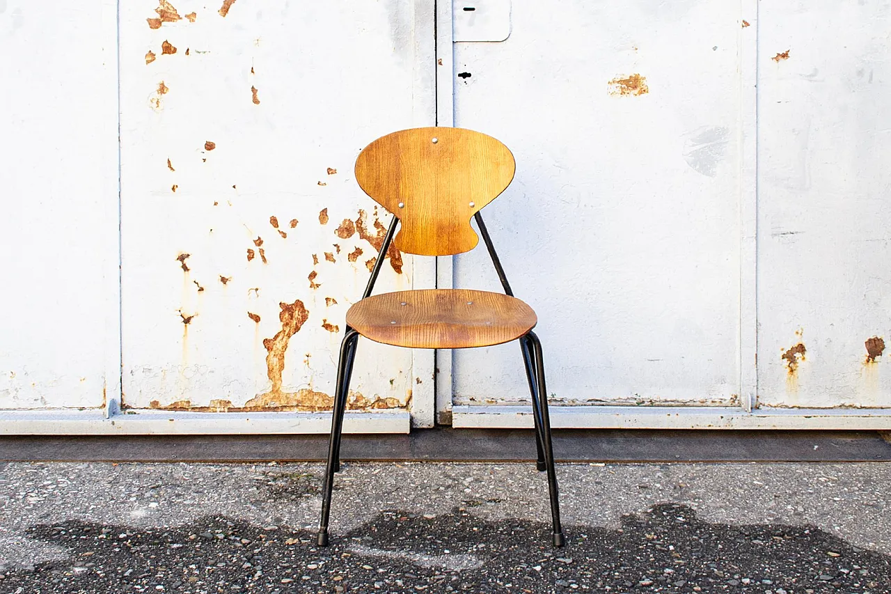 4 Sedie di Aurelio Villari per Isa Bergamo, anni '50 4