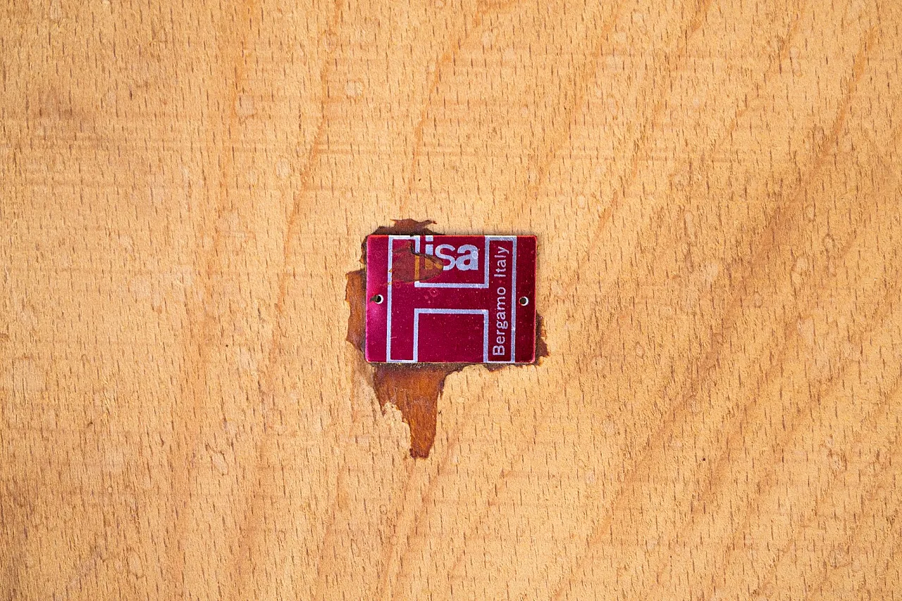 4 Sedie di Aurelio Villari per Isa Bergamo, anni '50 8