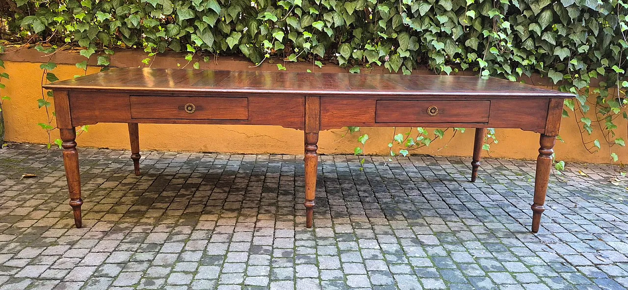 Marche 6-legged cherry table, 19th century 1