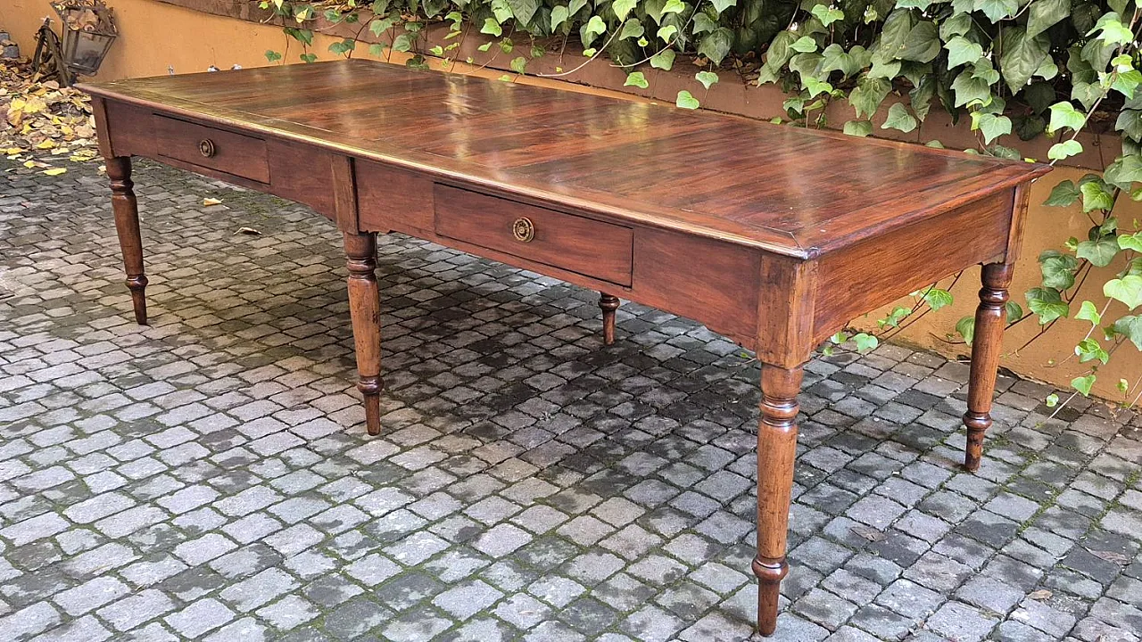 Marche 6-legged cherry table, 19th century 4