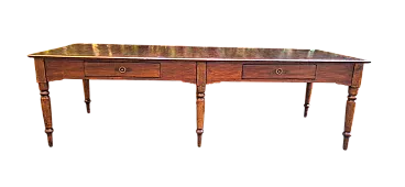 Tavolo marchigiano in ciliegio a 6 gambe, '800