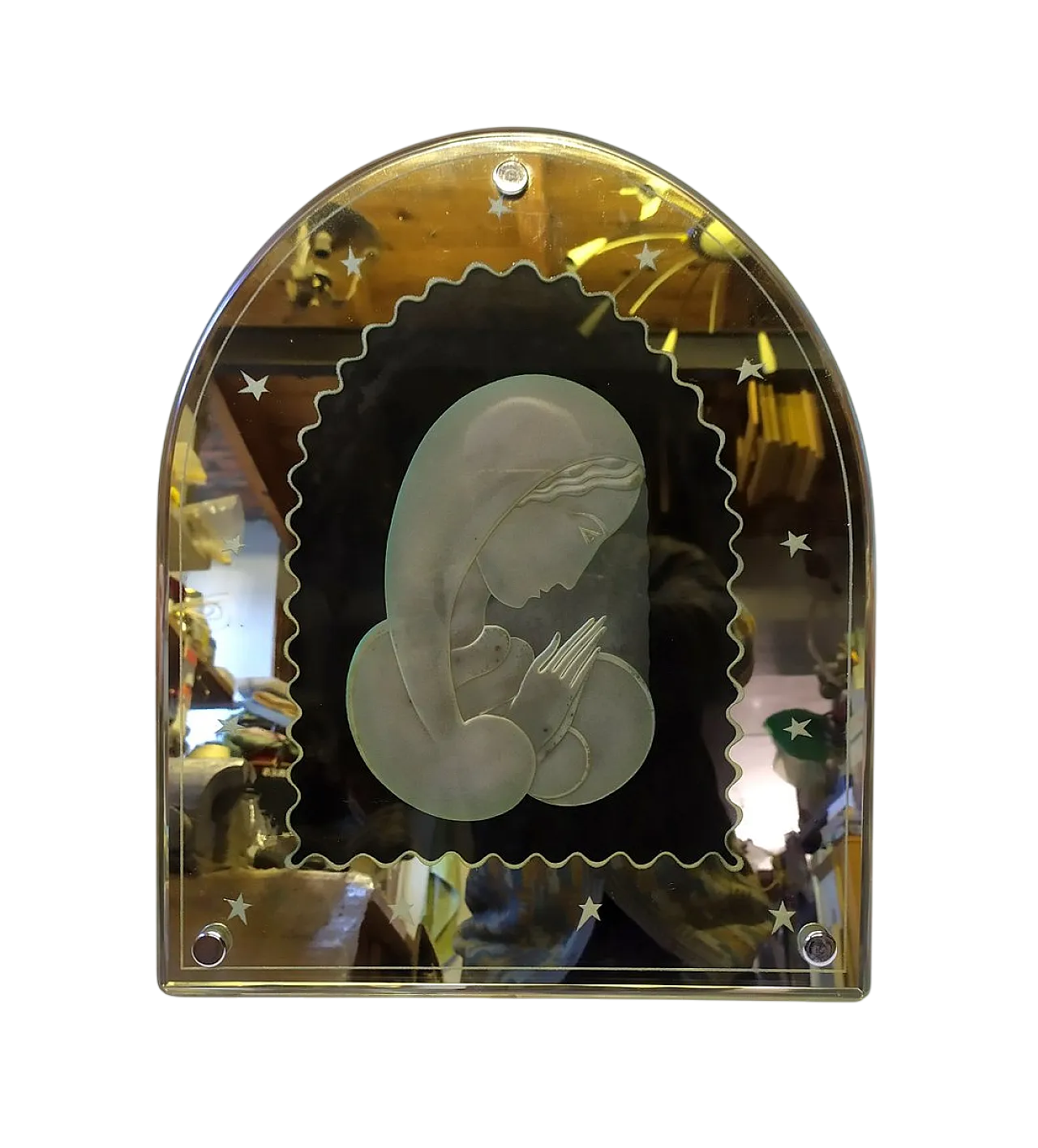 Specchio con Madonna di Gio Ponti per Fontana Arte, anni '40 8