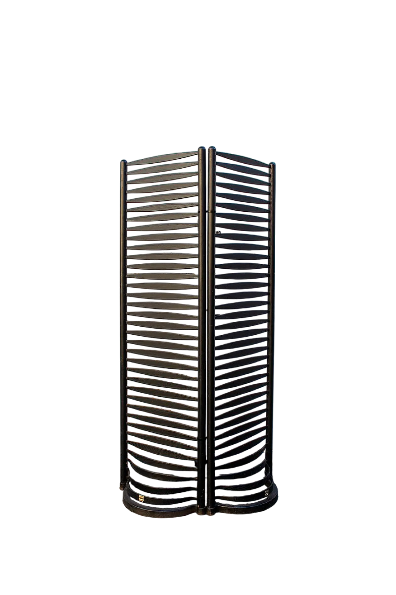 Coppia di paraventi neri di Massimo Morozzi per Mazzei, anni '80 8